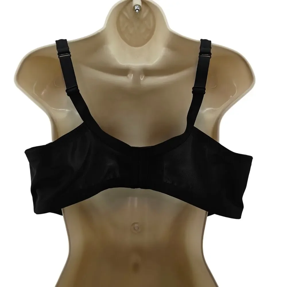 Cacique Cotton Boost Plunge Black Womens 42DD